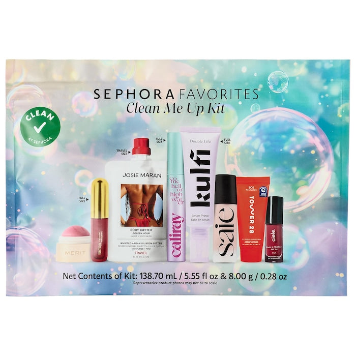 Sephora Favourites Clean Me Up Kit Makeup Value Set- מארז ספורה פייבוריטס