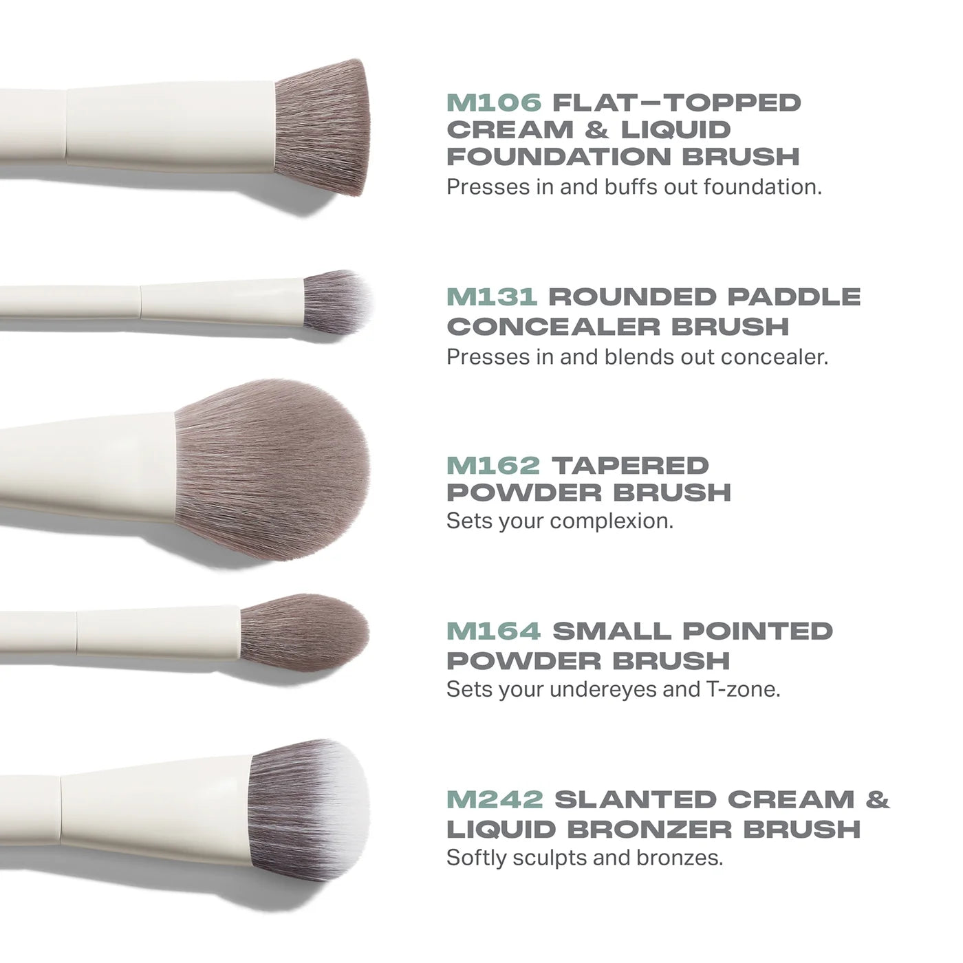 Morphe Portrait Mode 5-Piece Face Brush Set - מארז מברשות מורפי