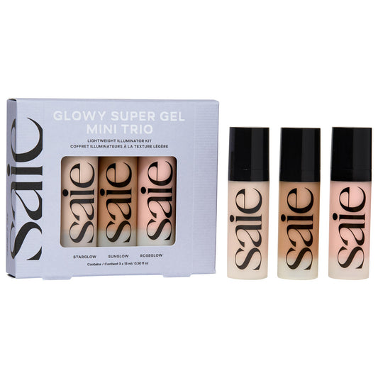Saie Mini Glowy Super Gel Trio Gift Set - מארז שלושה הייליטר ג׳ל מוקטנים של סאיי