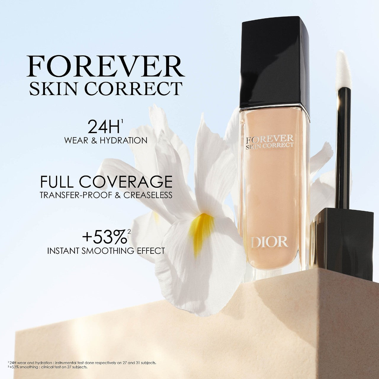 Dior Forever Skin Correct Full-Coverage Concealer - 24h Hydration and Wear - קונסילר של דיור