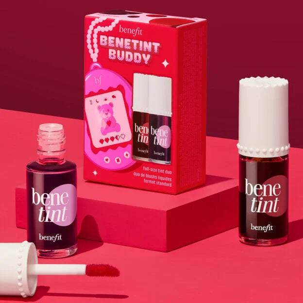 Benefit Benetint Buddy Lip & Cheek Tint Duo Gift Set - סט שתי טינטים בגודל מלא של בנפיט