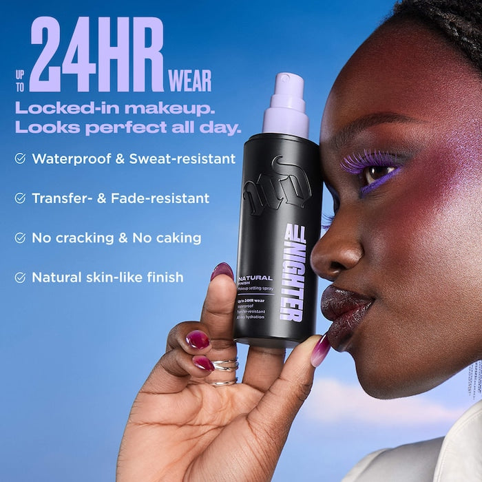 Urban Decay New All Nighter Waterproof Natural Finish Setting Spray with 24HR Wear - ספריי מקבע אורבן דיקיי הגרסא החדשה