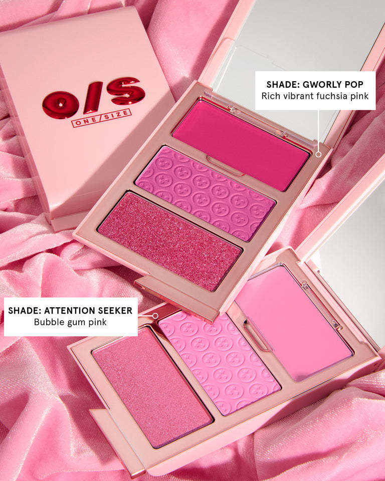 One size Cheek Clapper 3D Blush Trio Palette - טריו סמקים וואן סייז