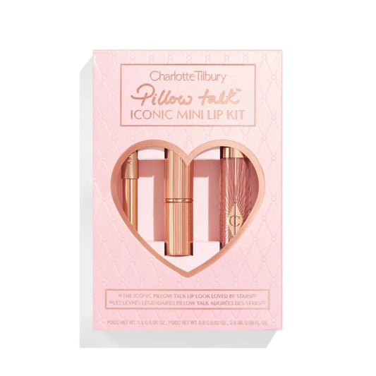 Charlotte Tilbury Pillow Talk Iconic Mini Lip Kit - קיט לשפתיים מוקטנים שרלוט טילבורי