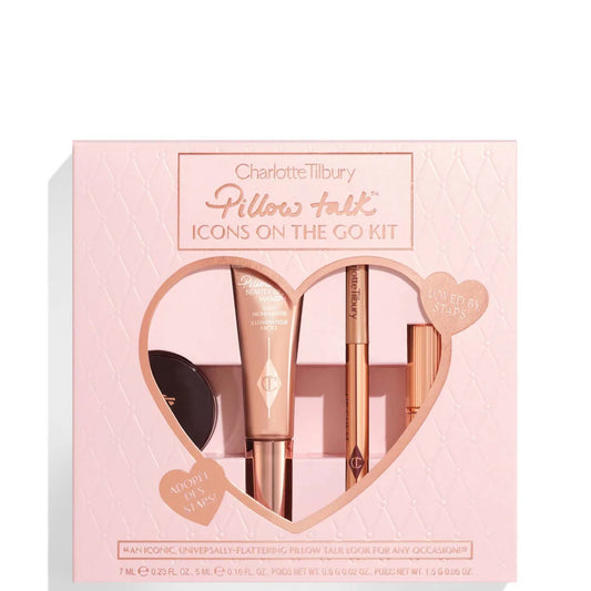 Charlotte Tilbury Pillow Talk Icons On The Go Set - סט שרלוט טילבורי