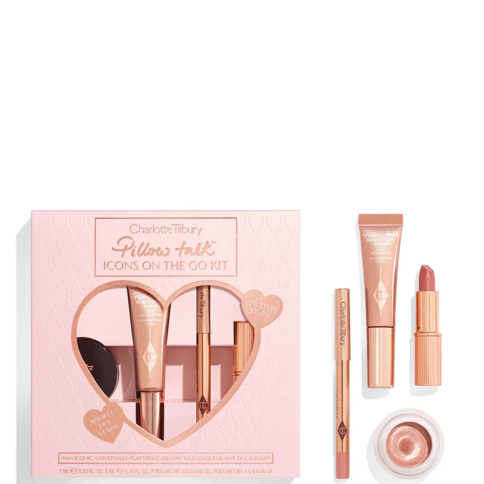 Charlotte Tilbury Pillow Talk Icons On The Go Set - סט שרלוט טילבורי