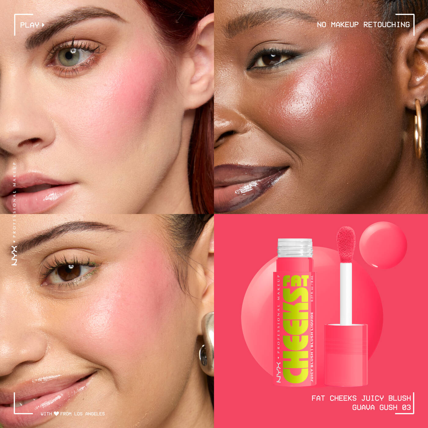 Nyx Fat Cheeks Juicy Liquid Blush - סומק נוזלי ניקס