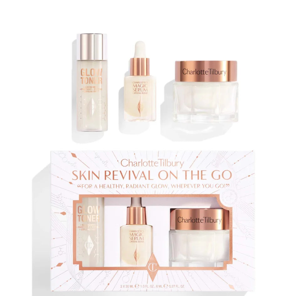 Charlotte Tilbury Skin Revival On The Go - מארז מוצרים מוקטנים שרלוט טילבורי