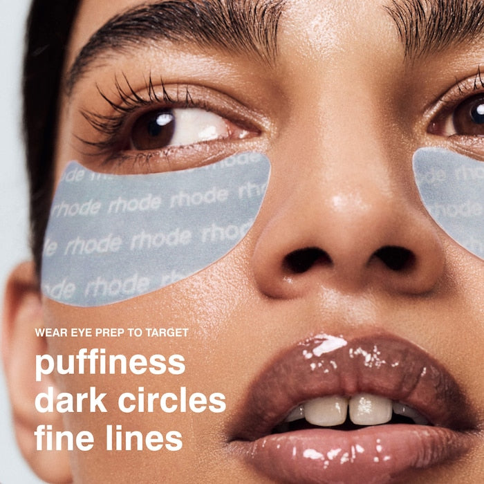 Rhode Peptide Eye Prep Depuffing Eye Patches - מסיכות עיניים בפרינט לוגו רוד