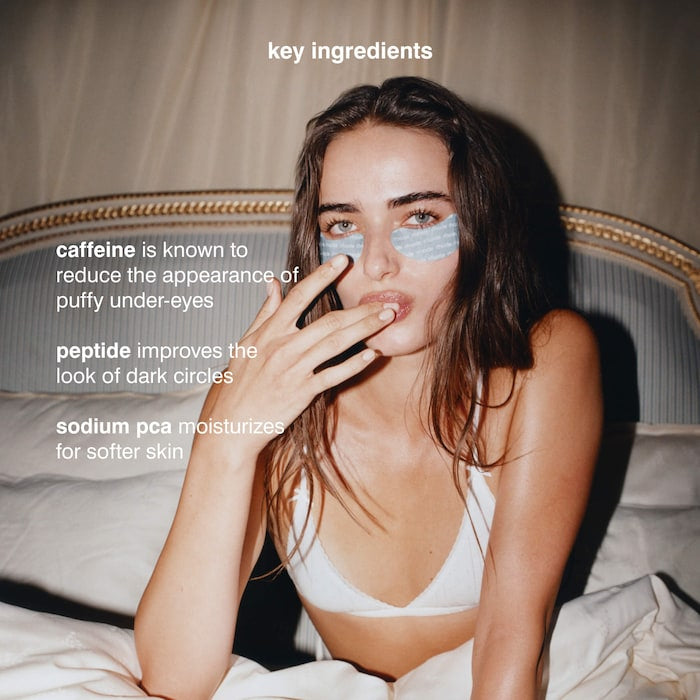 Rhode Peptide Eye Prep Depuffing Eye Patches - מסיכות עיניים בפרינט לוגו רוד