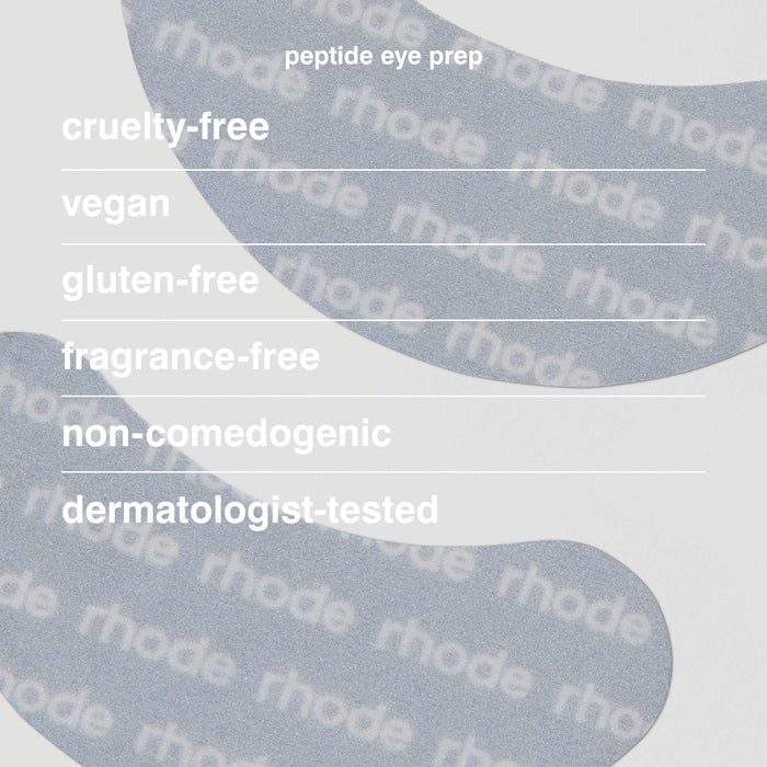 Rhode Peptide Eye Prep Depuffing Eye Patches - מסיכות עיניים בפרינט לוגו רוד