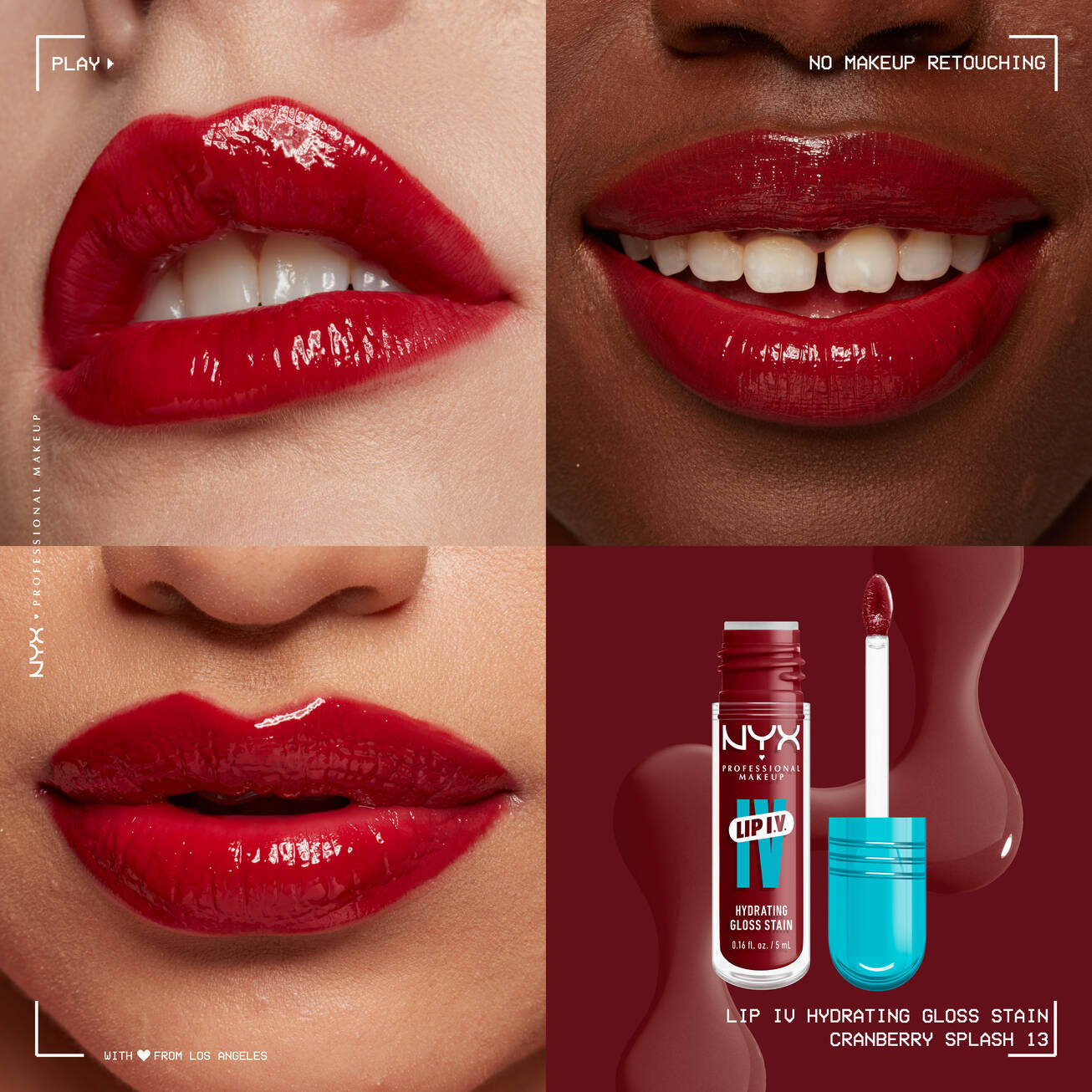 Nyx Lip I.V. Hydrating Lip Gloss Stain - טינט לשפתיים ניקס