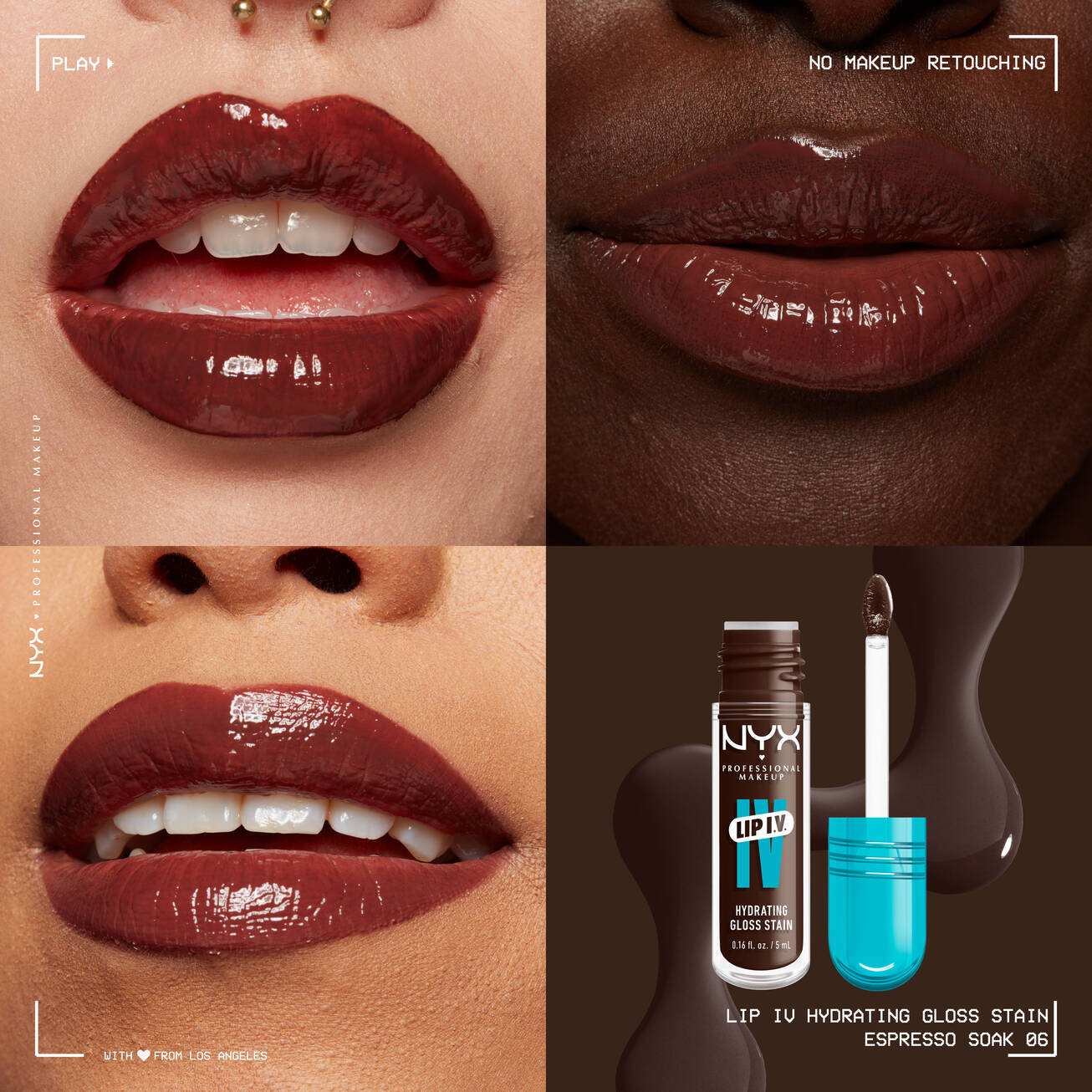 Nyx Lip I.V. Hydrating Lip Gloss Stain - טינט לשפתיים ניקס