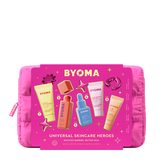 Byoma Universal Skincare Heroes - מארז מוצרים מוקטנים ביומה