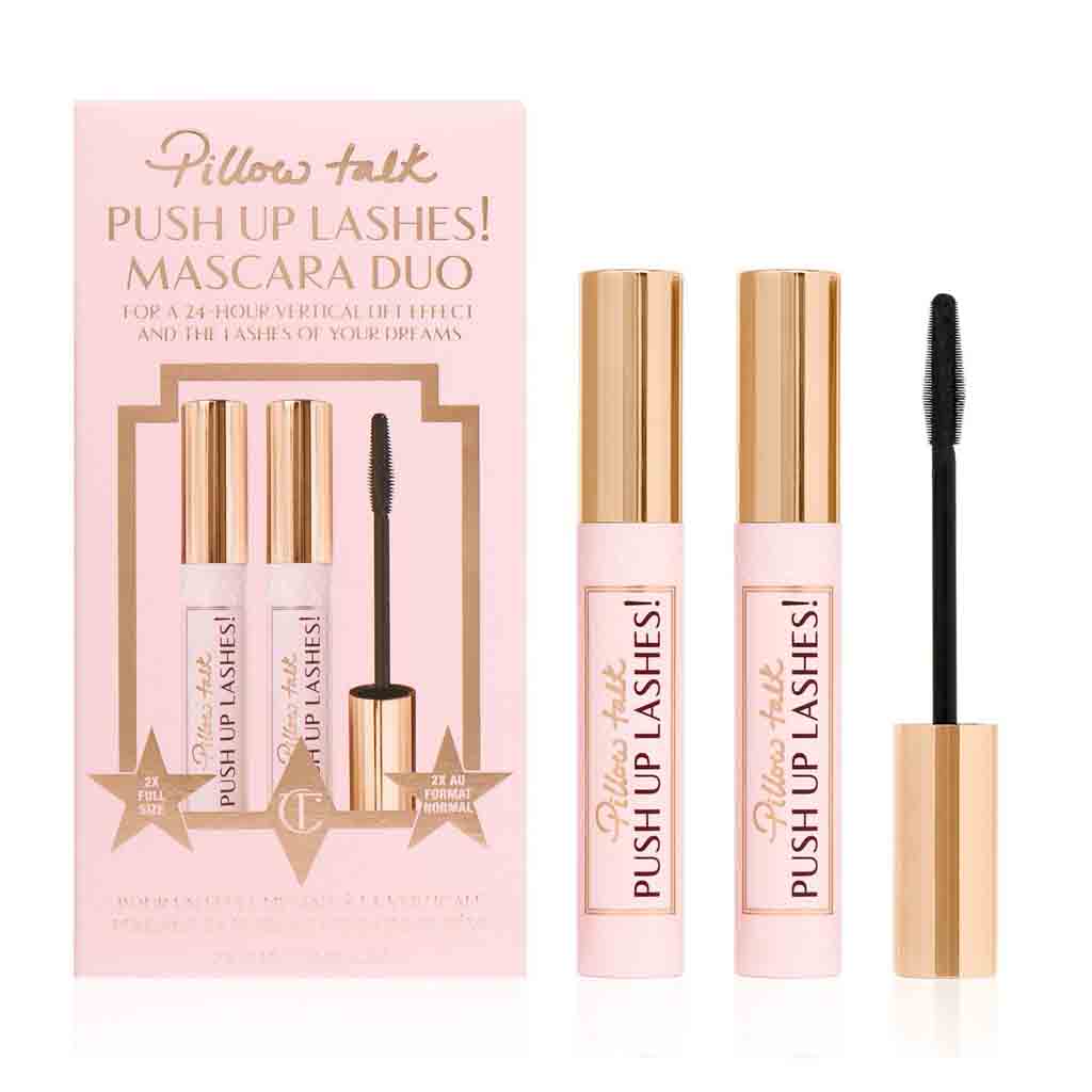 Charlotte tilbury pillow talk push up lashes mascara duo - סט 2 מסקרות גודל מלא שרלוט טילבורי