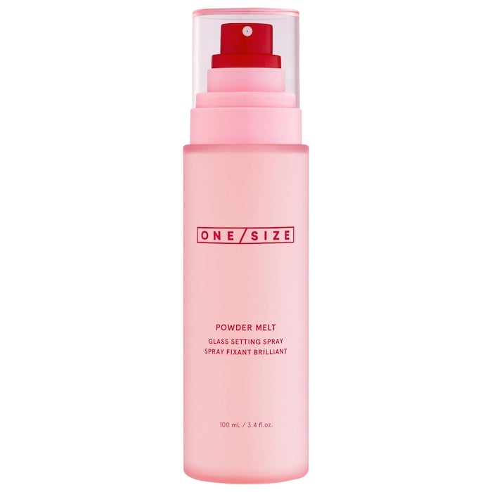 One/Size Powder Melt Glass Setting Spray - ספריי מקבע בגימור זוהר