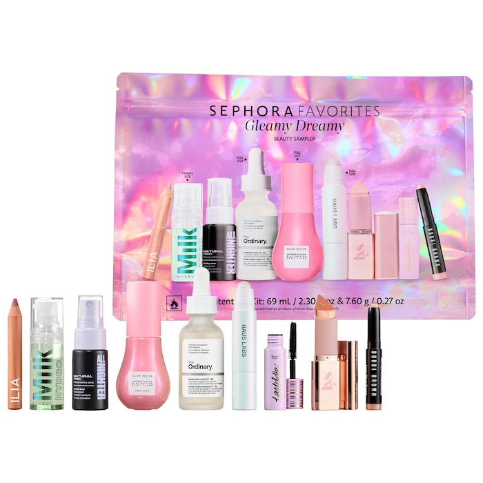 Sephora Favorites Gleamy Dreamy Makeup and Skincare Value Set - מארז איפור וטיפוח ספורה פייבוריטס - החנות שמוכרת את מוצרי ספורה בארץ