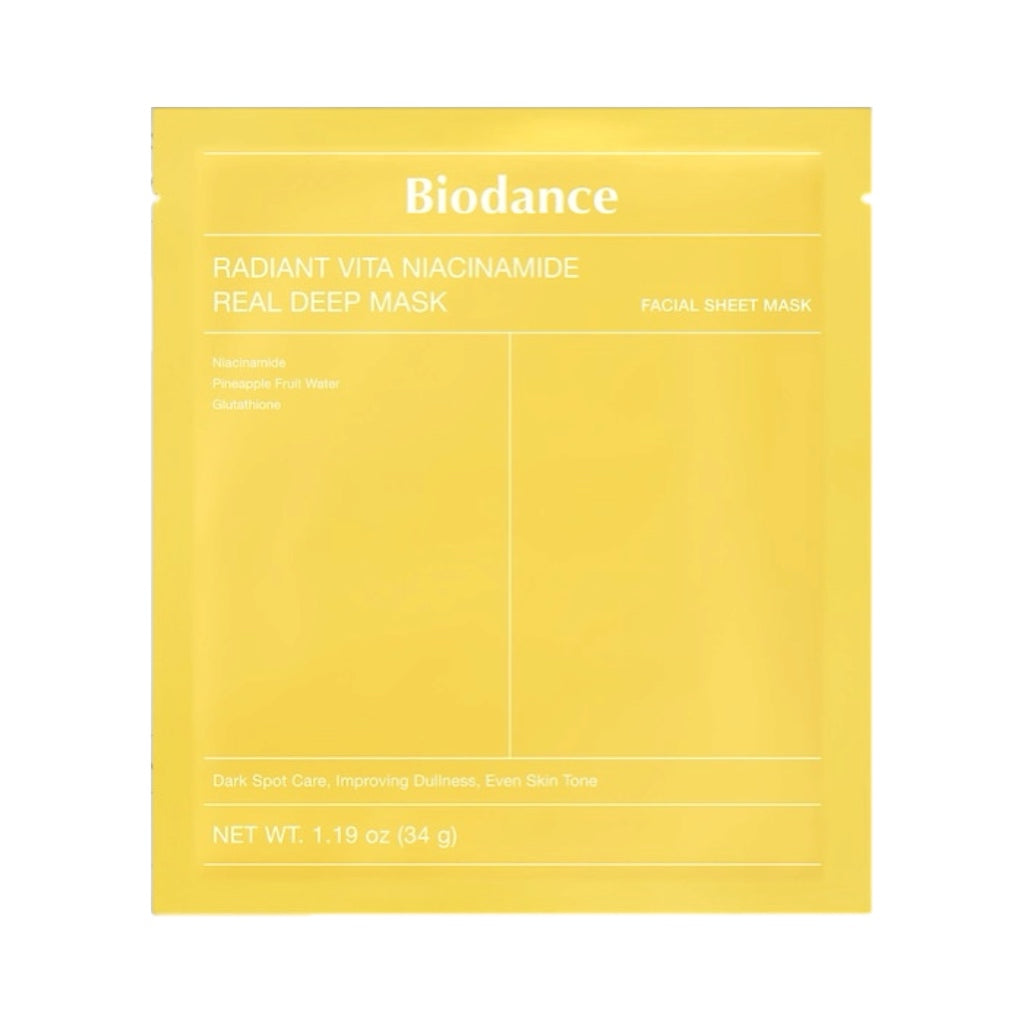 Biodance Radiant Vita Niacinamide Real Deep Mask - מסיכת קולגן וויטמין סי ביודאנס