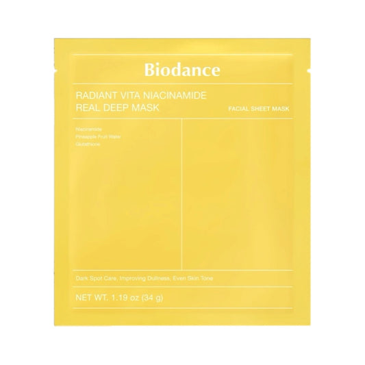 Biodance Radiant Vita Niacinamide Real Deep Mask - מסיכת קולגן וויטמין סי ביודאנס