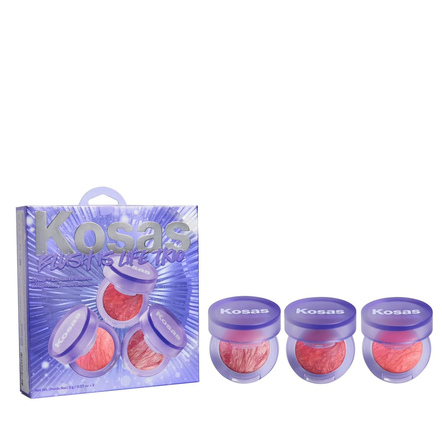 Kosas Mini Blush is Life Trio - מארז שלושה סמקים מוקטנים של קוסאס