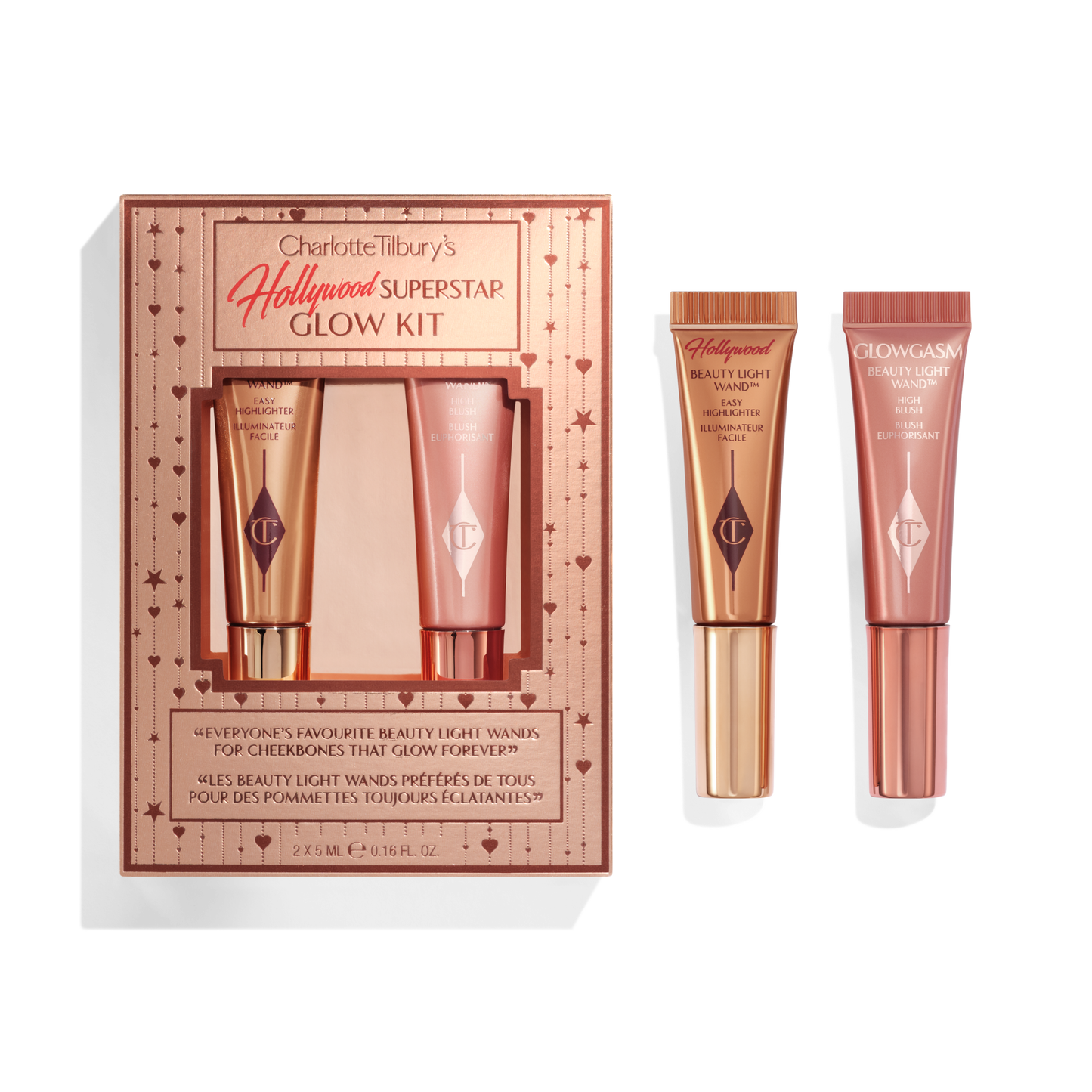 Charlotte's Hollywood Superstar Glow Kit - מארז הייליטר & סומק מוקטנים שרלוט טילבורי