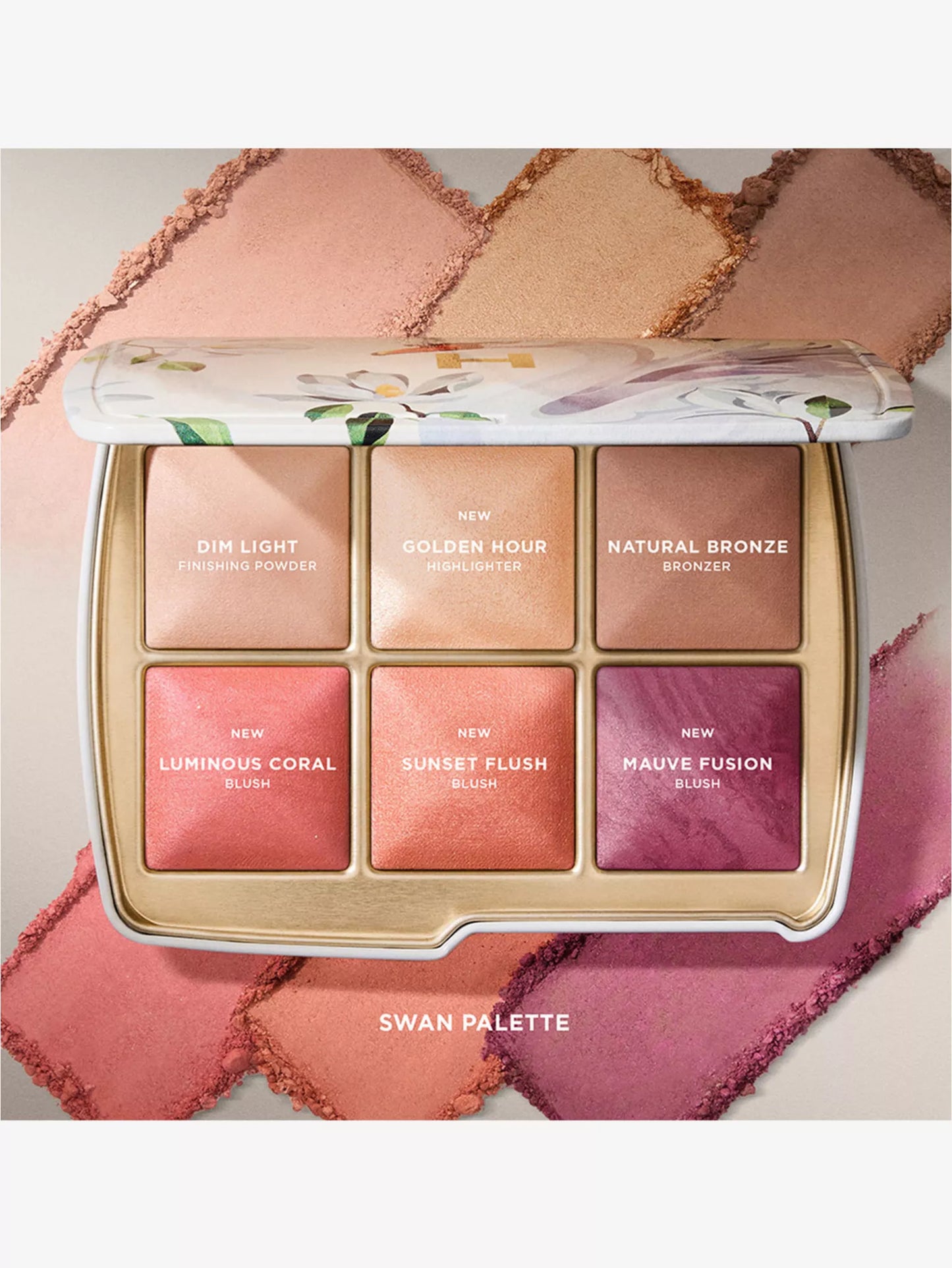 Hourglass Ambient Lighting Edit Unlocked Swan Face Palette - פלטת פנים במהדורה מיוחדת ברבור הווארגלאס