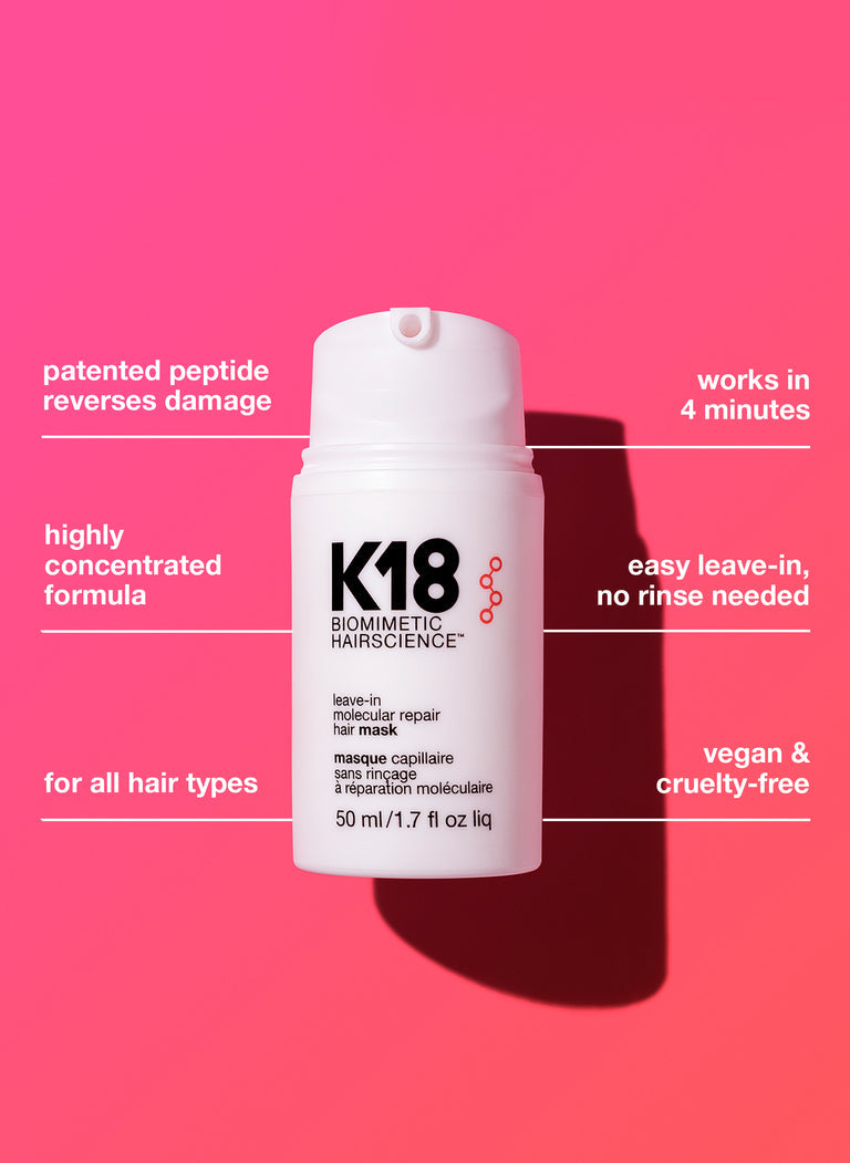 K18 leave-in molecular repair hair mask 50ml - מסיכת שיער k18