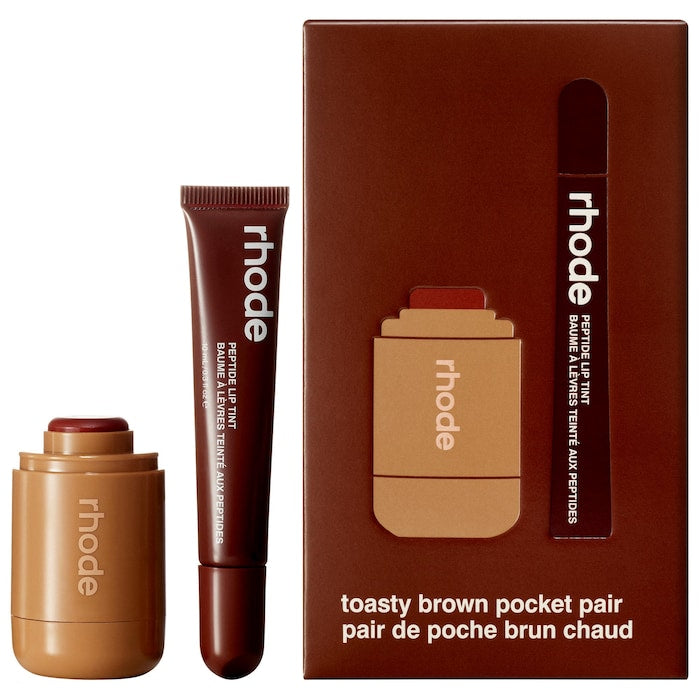 Pocket Pair Limited Edition Lip + Cheek Set - מארז סומק וגלוס בגודל מלא רוד - החנות שמוכרת את מוצרי ספורה בארץ