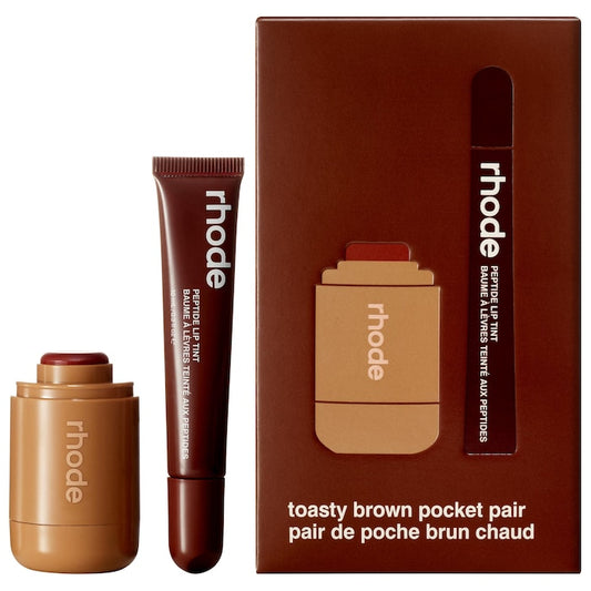 Pocket Pair Limited Edition Lip + Cheek Set - מארז סומק וגלוס בגודל מלא רוד - החנות שמוכרת את מוצרי ספורה בארץ