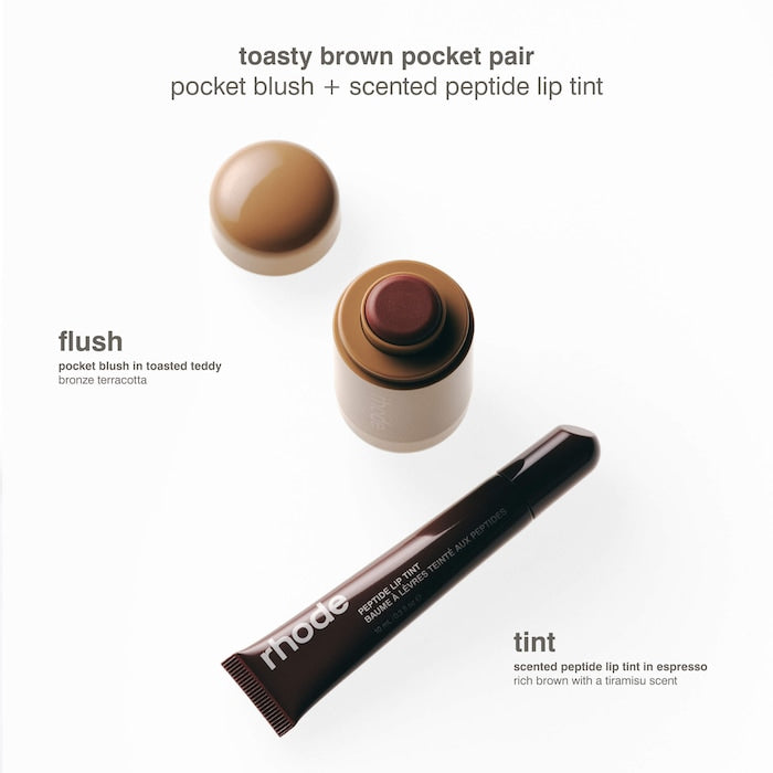 Pocket Pair Limited Edition Lip + Cheek Set - מארז סומק וגלוס בגודל מלא רוד - החנות שמוכרת את מוצרי ספורה בארץ
